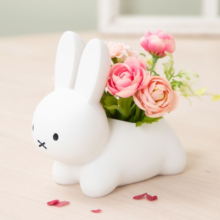 Flower Miffy うさぎカバー アートフラワーアレンジ パステルピンク