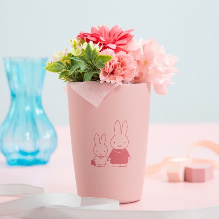 Flower Miffy 着せかえほわほわローズぬいぐるみ フェイクグリーン
