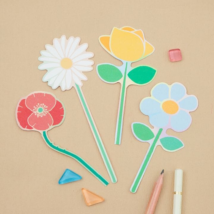 Flower Miffy ブルーナフラワーメッセージカード 4種セット B | グッズ