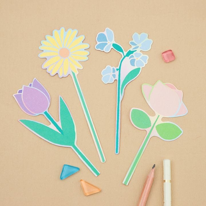 Flower Miffy  ブルーナフラワーメッセージカード 4種セット F