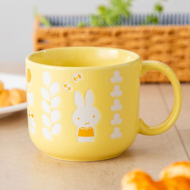 Flower Miffy エンボスマグカップ ブルー アートフラワーセット