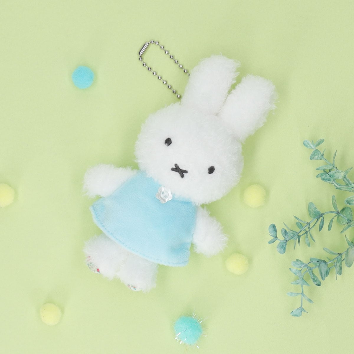 Flower Miffy ほわほわマスコット ネモフィラブルー アートフラワー