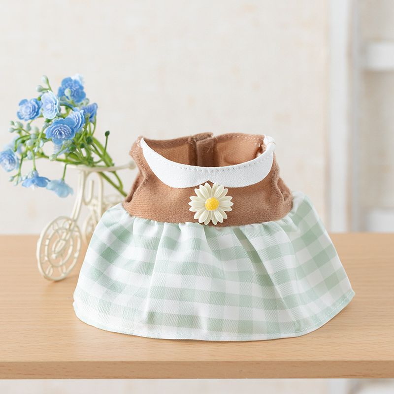 Flower Miffy 着せかえお洋服 デイジーチェックブラウン アート