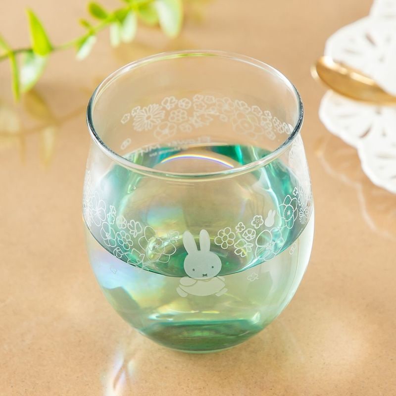 Flower Miffy カラフルグラス フラワーフリル グリーン アートフラワーセット