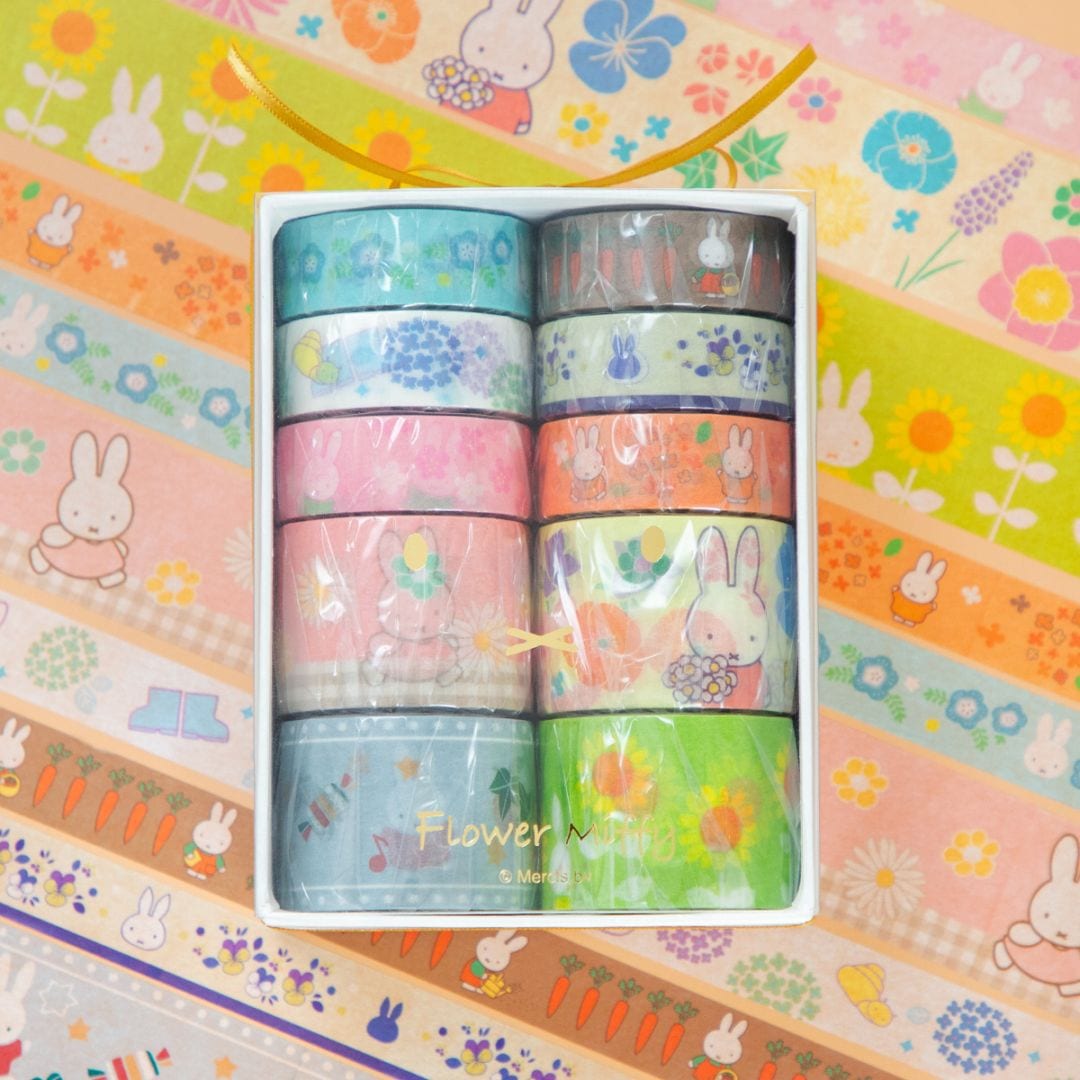 ※9月16日(水)発売開始※Flower Miffy 10thアニバーサリー マスキングテープ コンプリート アートフラワーセット