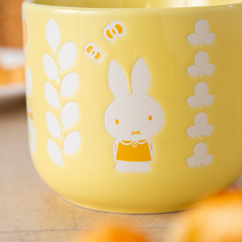 Flower Miffy エンボスマグカップ イエロー アートフラワーセット