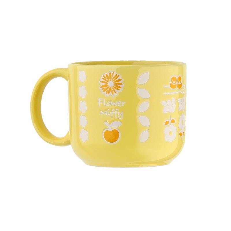 Flower Miffy エンボスマグカップ イエロー アートフラワーセット