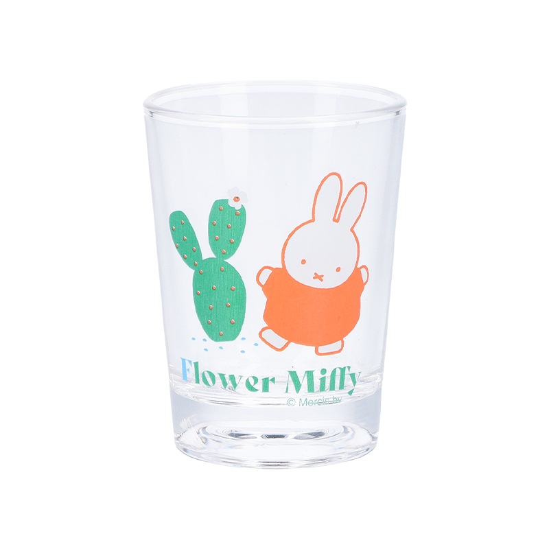 Flower Miffy ミニグラス サボテン 3種セット アートフラワー付き