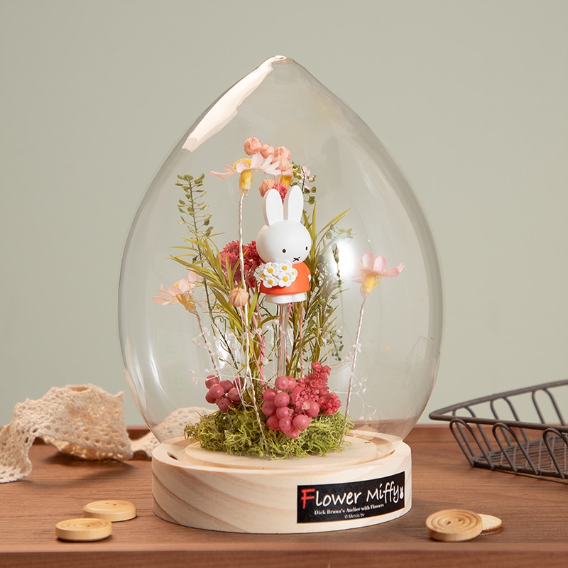 Flower Miffy LEDマーガレットアレンジ ドームL ピンク | すべての商品