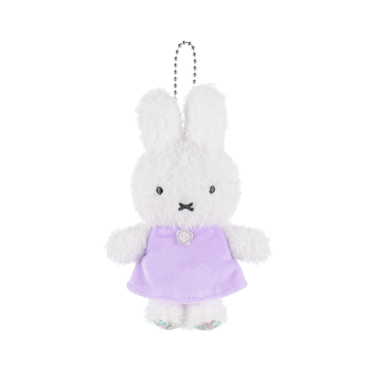 Flowermiffy ほわほわマスコットキーチェーン コスモスパープル アート
