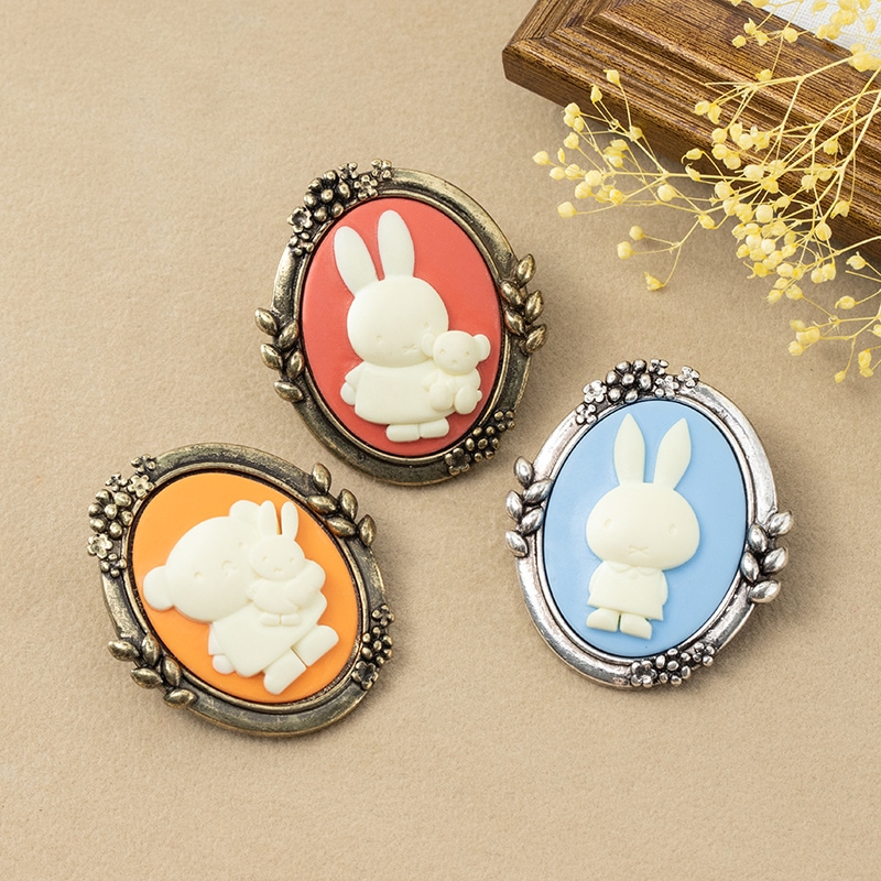 Flower Miffy カメオ風ブローチ ボリス アートフラワーセット | グッズ