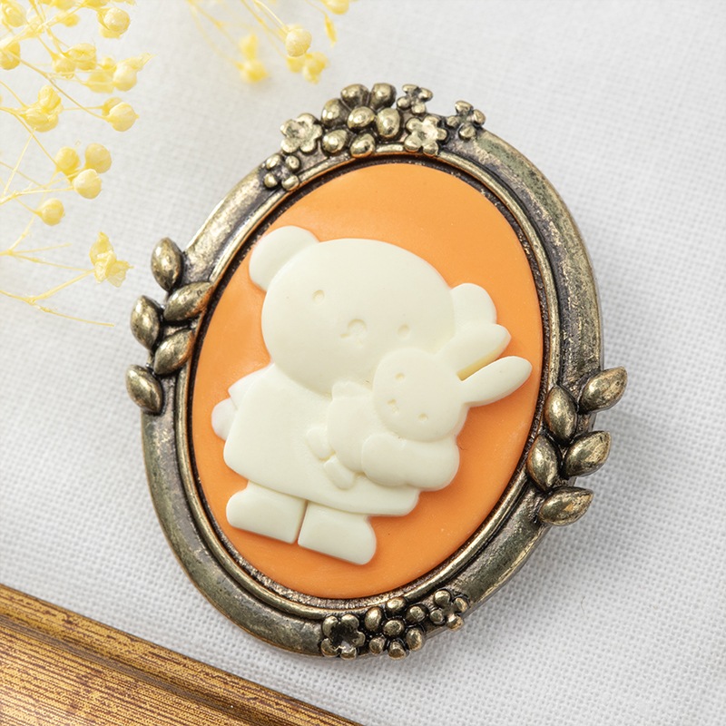 Flower Miffy カメオ風ブローチ ボリス アートフラワーセット | グッズ