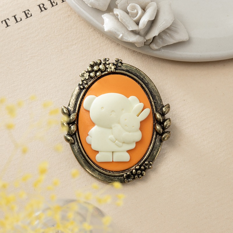 Flower Miffy カメオ風ブローチ ボリス アートフラワーセット | グッズ