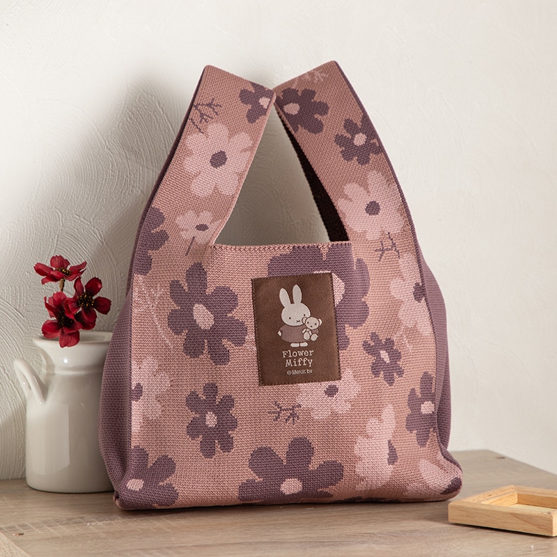 ニットマルシェバッグ カカオ