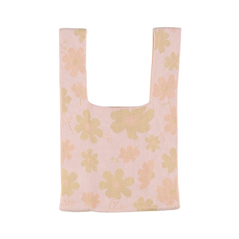 Flower Miffy ニットマルシェバッグ ホワイト アートフラワーセット