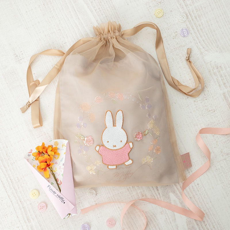 Flower Miffy バースデーフラワー 巾着セット&アートフラワー