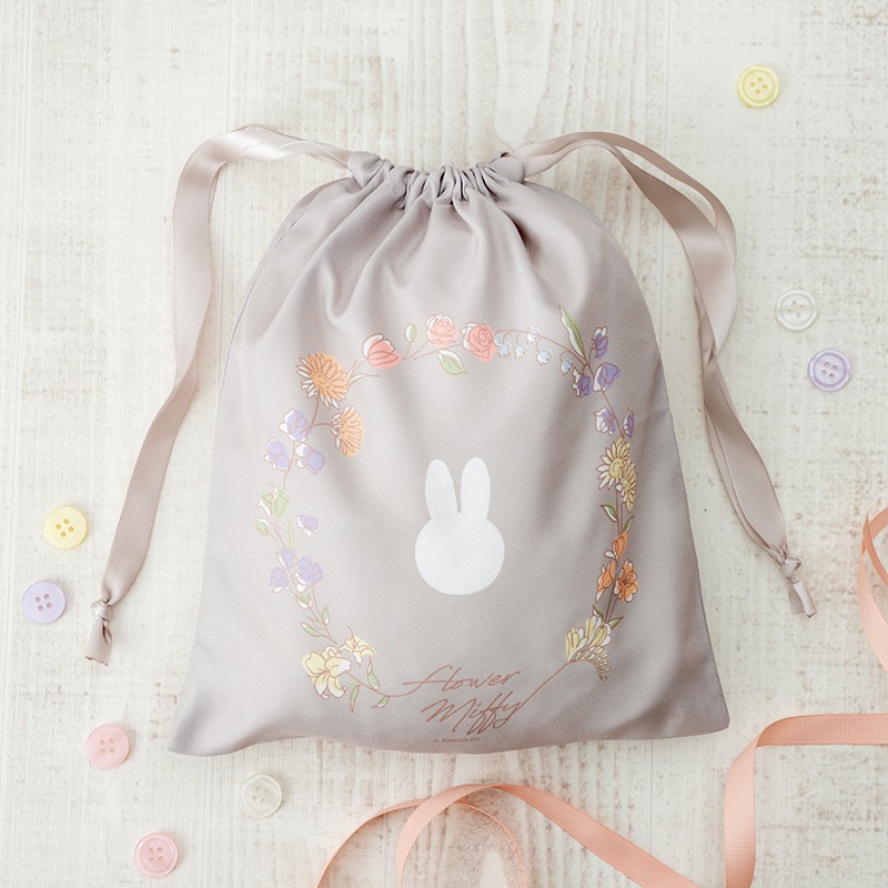 Flower Miffy バースデーフラワー 巾着セット&アートフラワー