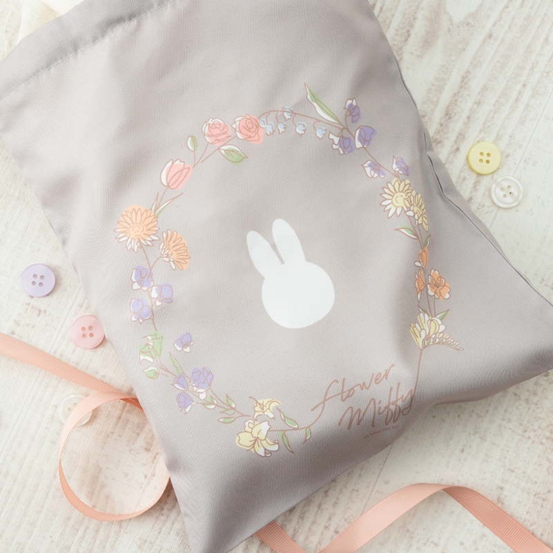 Flower Miffy バースデーフラワー 巾着セット&アートフラワー
