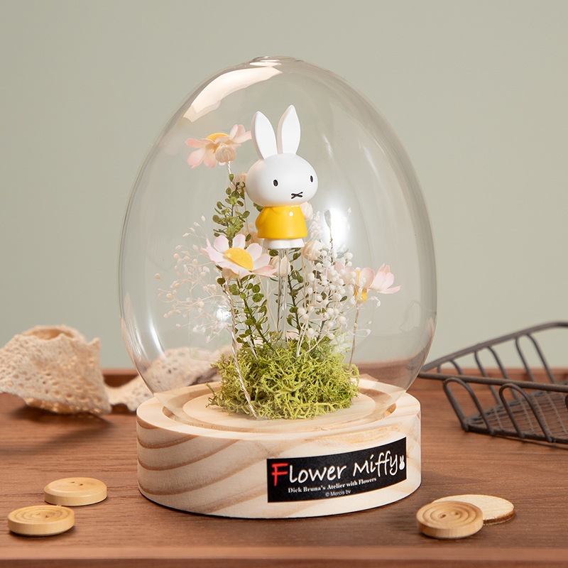Flower Miffy LEDマーガレットアレンジ ドームM ピンク | グッズ商品