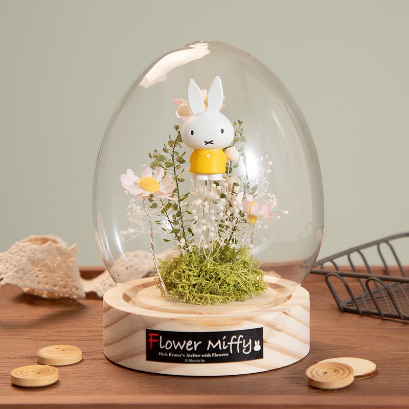 Flower Miffy LEDマーガレットアレンジ ドームM ピンク