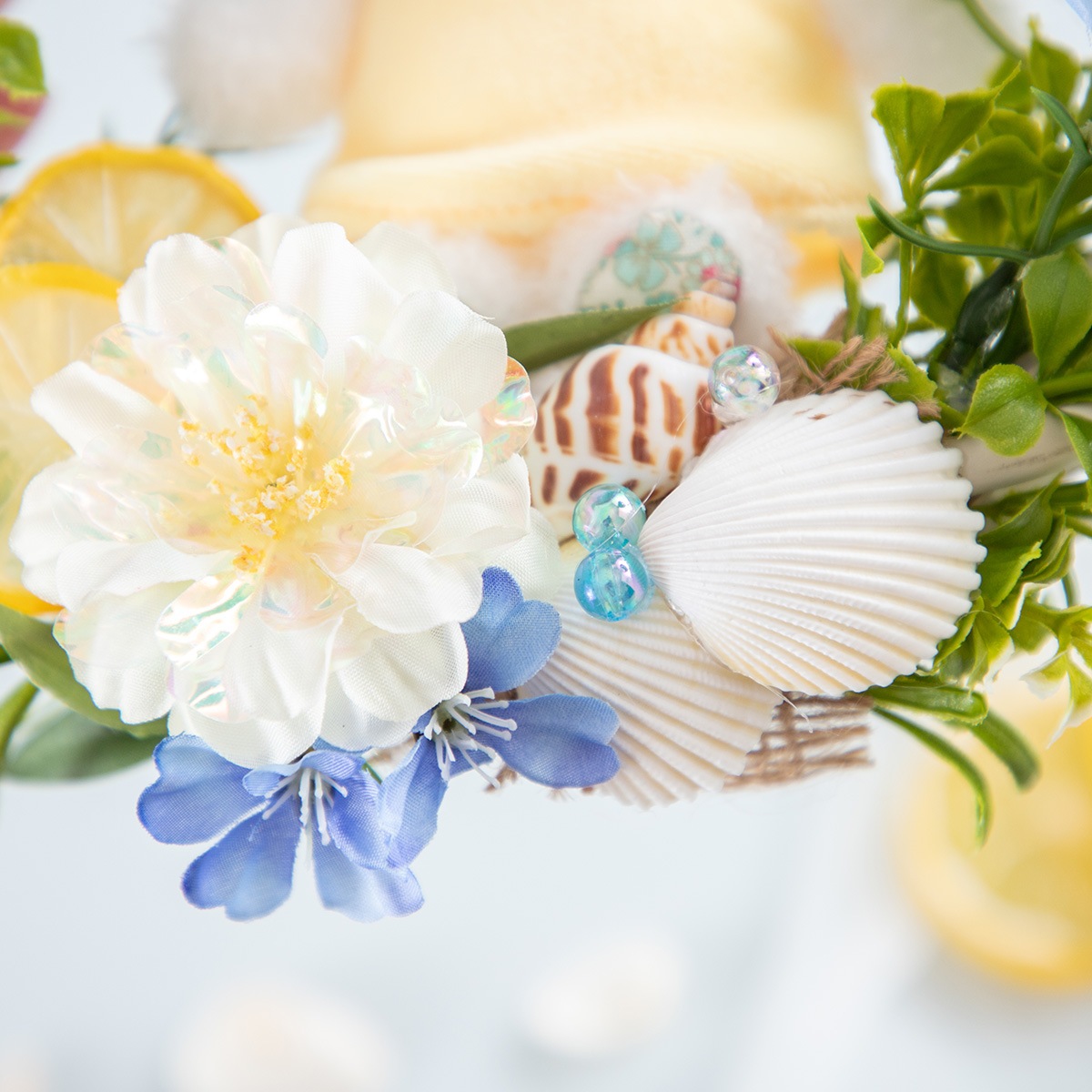 Flower Miffy 貝殻レモンリース | アレンジメント・花雑貨