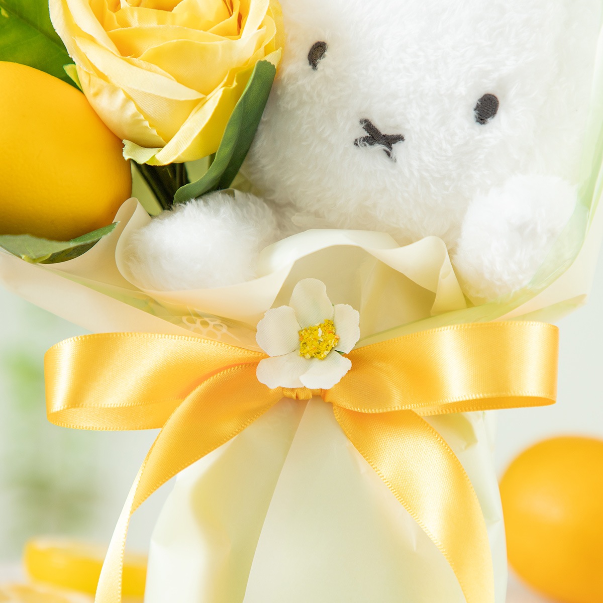 Flower Miffy ほわほわぬいぐるみブーケ れもん | アレンジメント・花