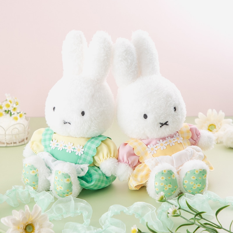 Flower Miffy 着せかえお洋服 カモミールエプロンドレス グリーン