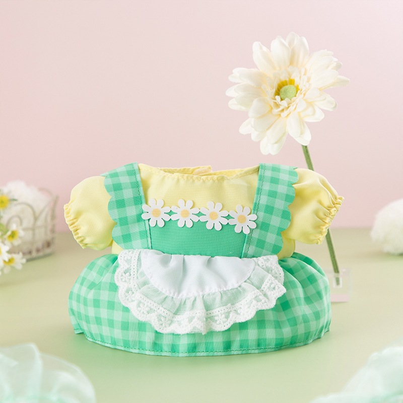 Flower Miffy 着せかえお洋服 カモミールエプロンドレス グリーン