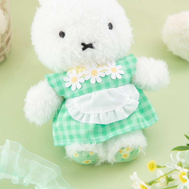 Flower Miffy ほわほわマスコット カモミールエプロンドレス グリーン
