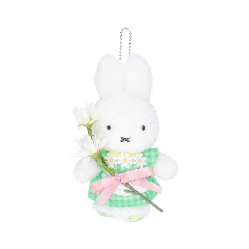 Flower Miffy ほわほわマスコット カモミールエプロンドレス グリーン