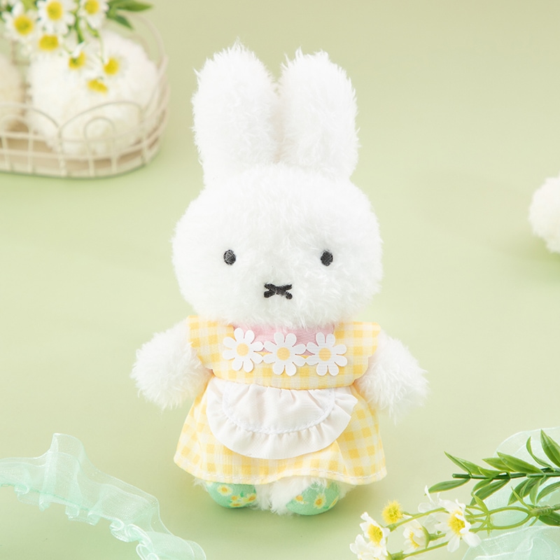 Flower Miffy ほわほわマスコット カモミールエプロンドレス イエロー