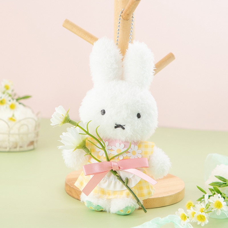 Flower Miffy ほわほわマスコット カモミールエプロンドレス イエロー