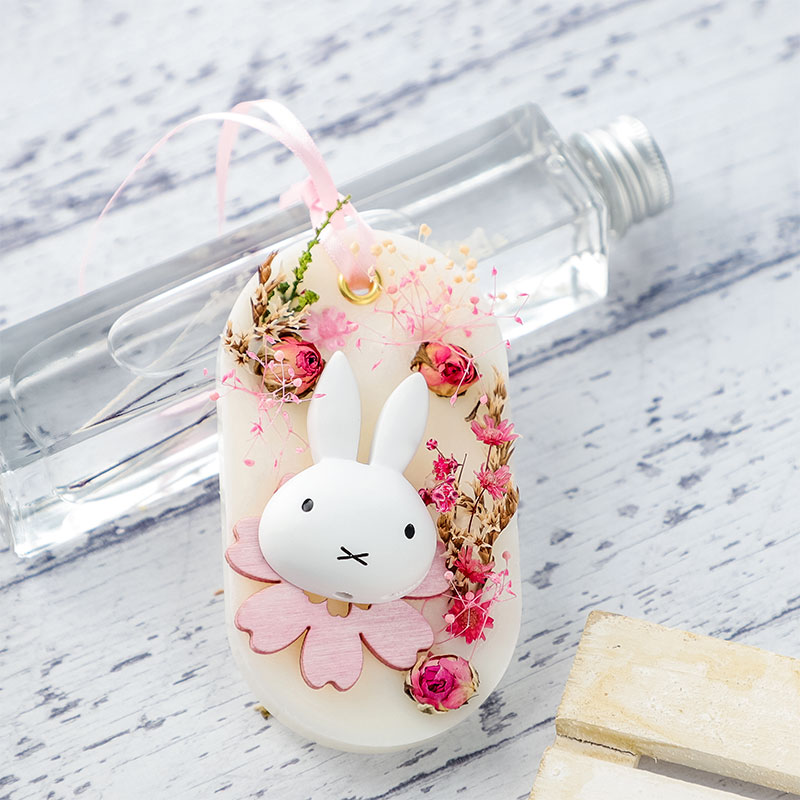フラワーミッフィー アロマワックスバー ローズ アレンジメント 造花 ミッフィーのお花屋さん Flower Miffy