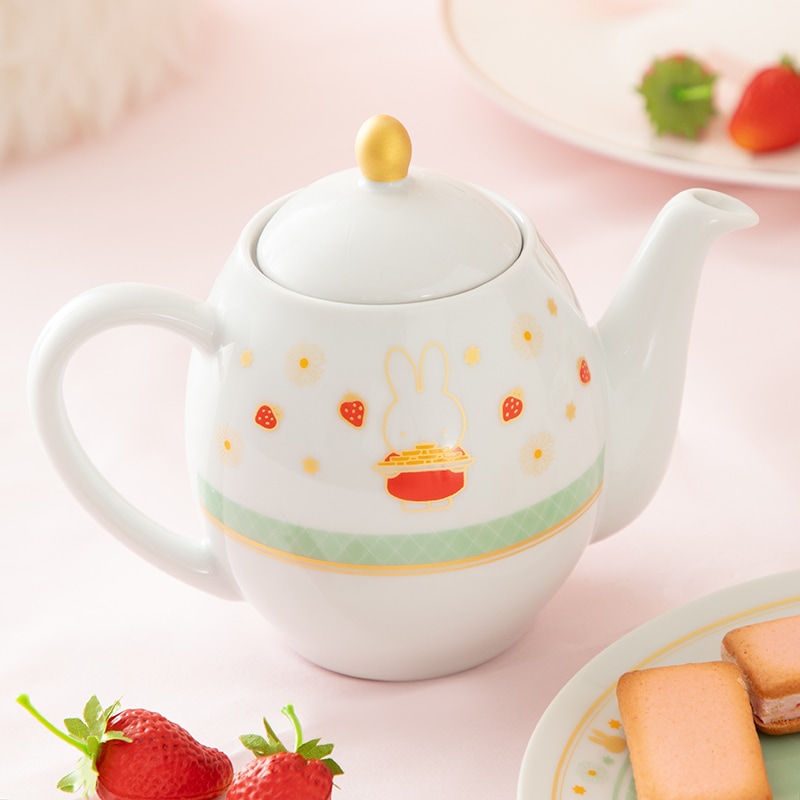 Flower Miffy ティーポット ストロベリーパーティー アートフラワー