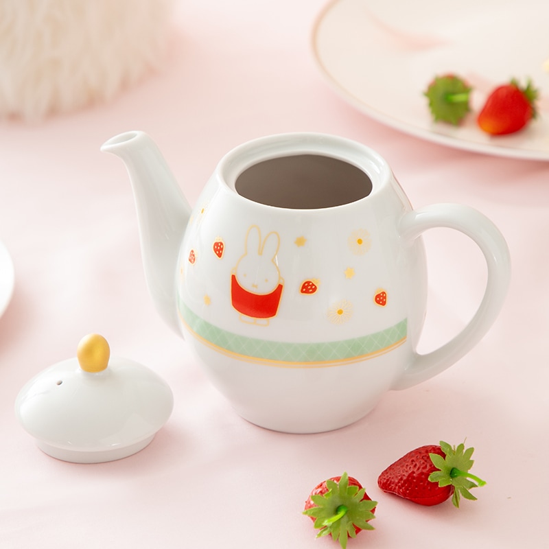 Flower Miffy ティーポット ストロベリーパーティー アートフラワー