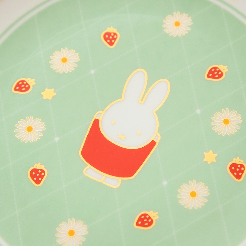 Flower Miffy ラウンドプレート ストロベリーパーティー アート