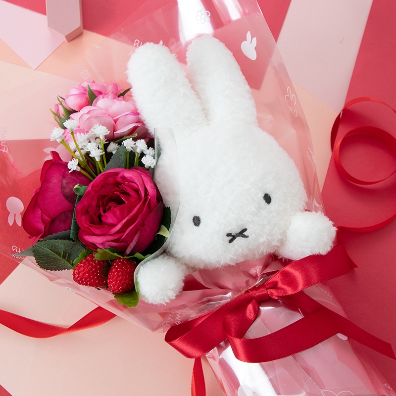 Flower Miffy ほわほわぬいぐるみブーケ バラ | すべての商品