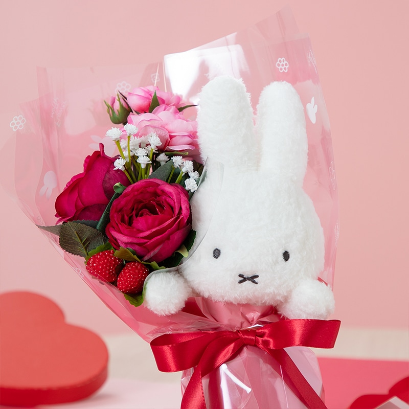 Flower Miffy ほわほわぬいぐるみブーケ バラ | すべての商品