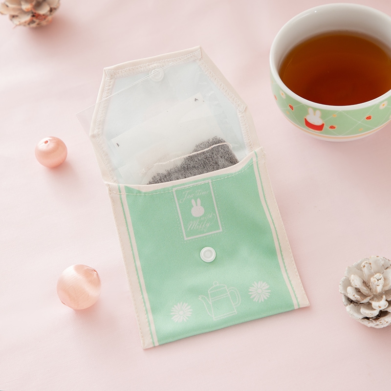 Flower Miffy ティーバッグポーチ入り セイロンティー グリーン アートフラワーセット