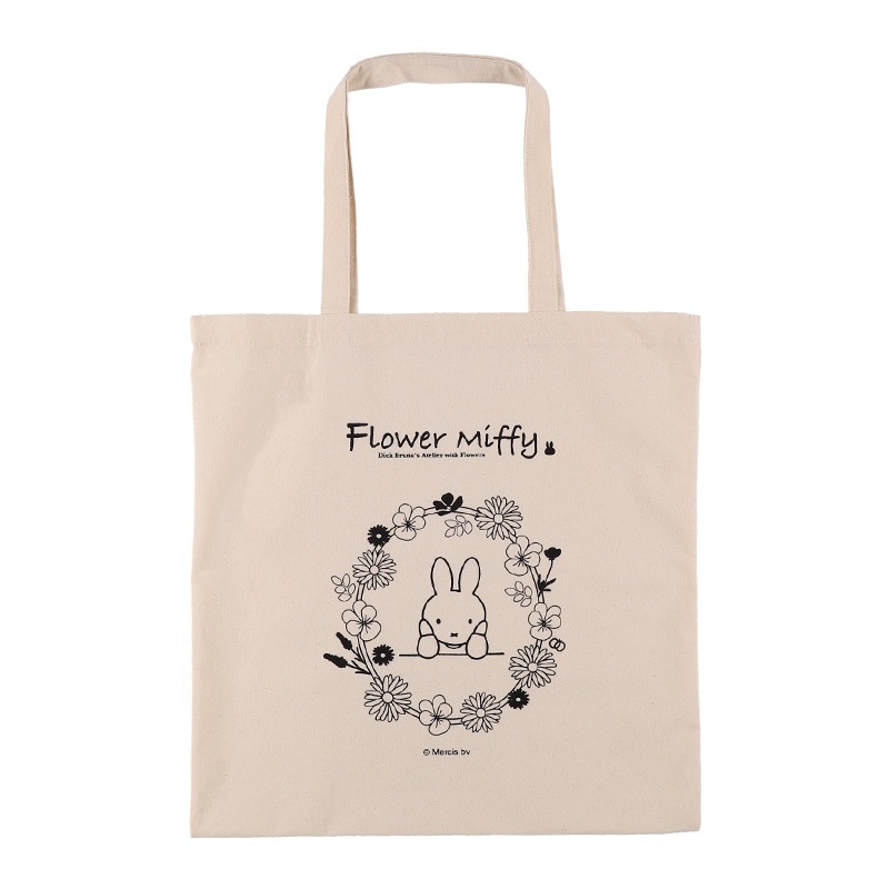 ★単品購入不可★ Flower miffy ショップトートバッグ フラワーフレーム
