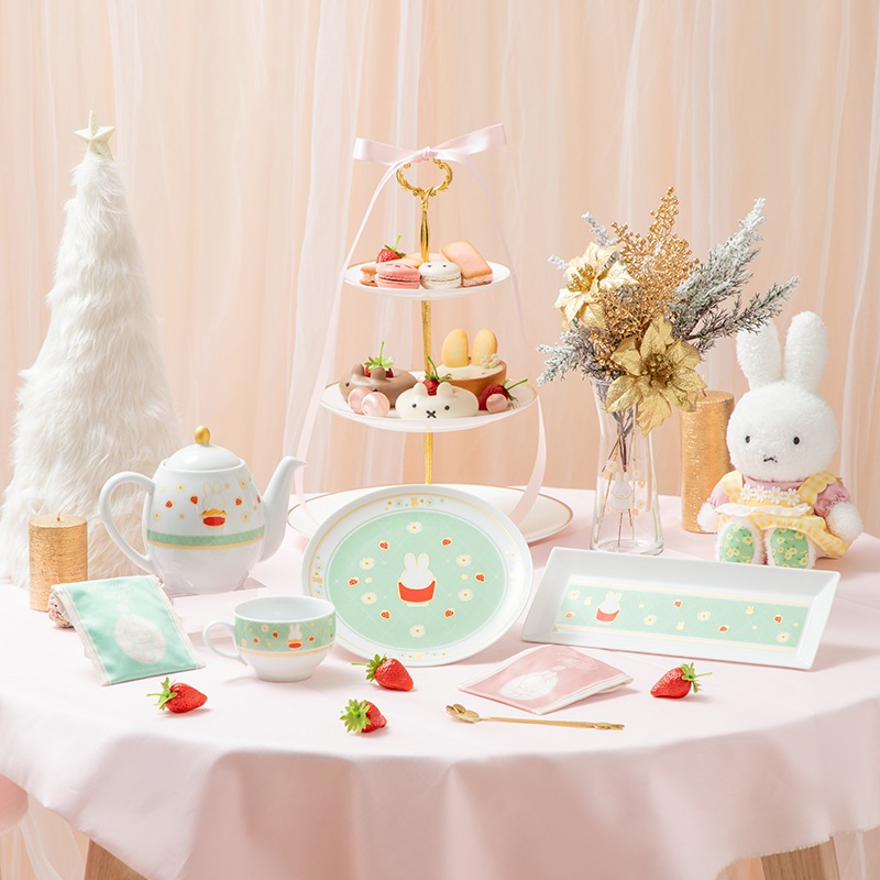 Flower Miffy ティーバッグポーチ入り セイロンティー ピンク アート