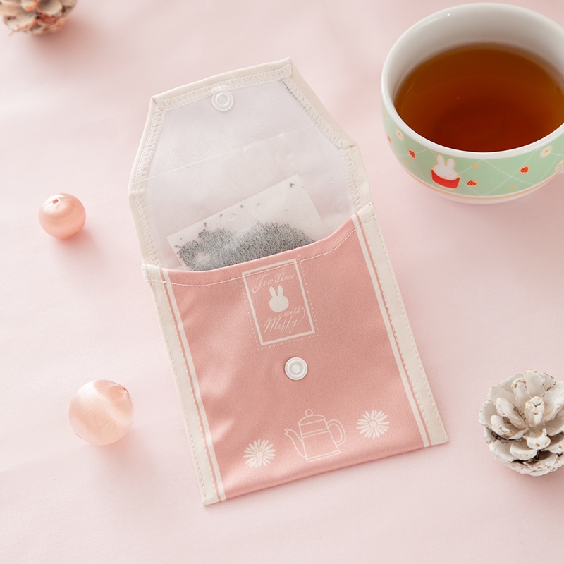 Flower Miffy ティーバッグポーチ入り セイロンティー ピンク アートフラワーセット