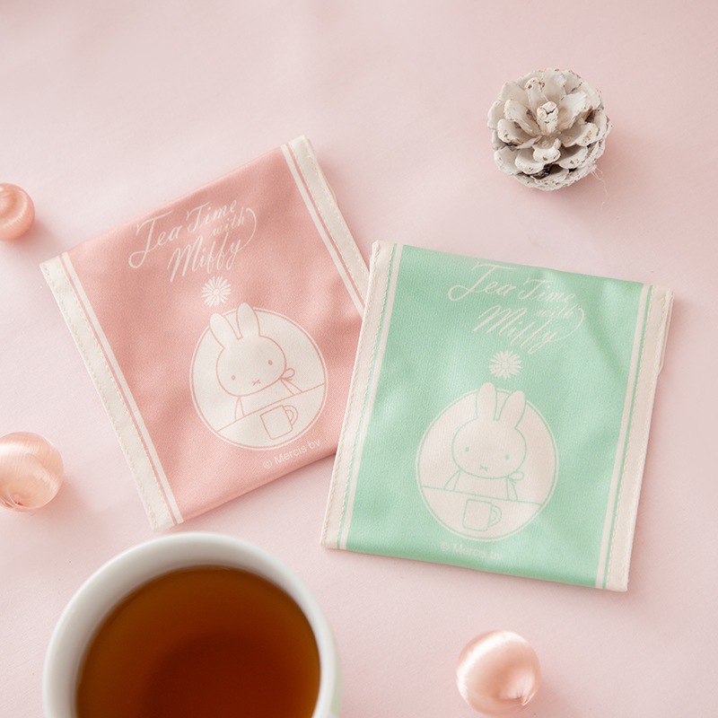 Flower Miffy ティーバッグポーチ入り セイロンティー ピンク アート
