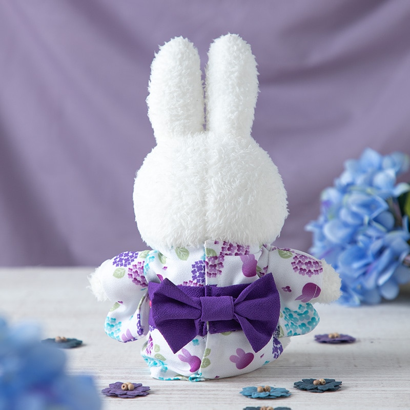 Flower Miffy 着せかえほわほわぬいぐるみ&着せかえお洋服浴衣アジサイ
