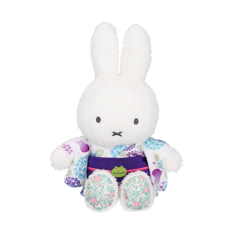Flower Miffy 着せかえほわほわぬいぐるみ&着せかえお洋服浴衣アジサイ