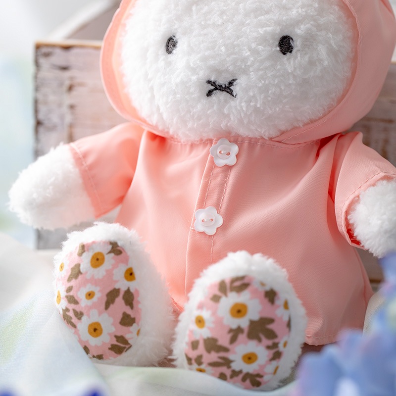Flower Miffy 着せかえお洋服 レインコート チューリップピンク アート