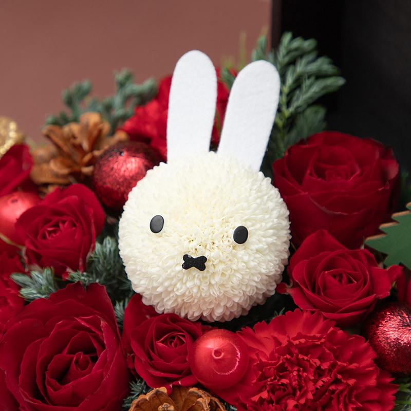 直送商品D】ミッフィーマムアレンジ クリスマスボックス | すべての