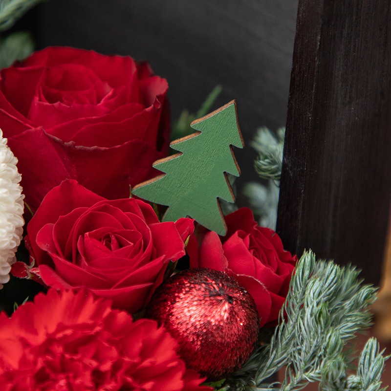 【直送商品D】ミッフィーマムアレンジ クリスマスボックス