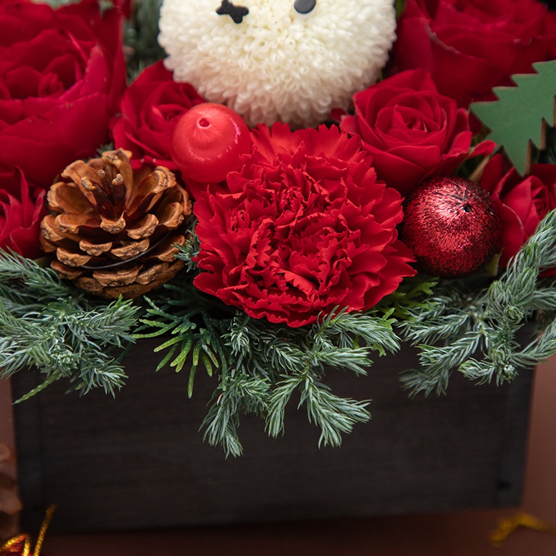 【直送商品D】ミッフィーマムアレンジ クリスマスボックス