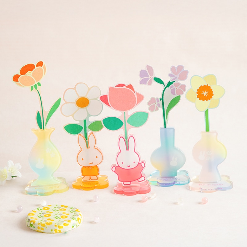 Flower Miffy アクリルベース 花びん イエロー | グッズ商品,ルーム